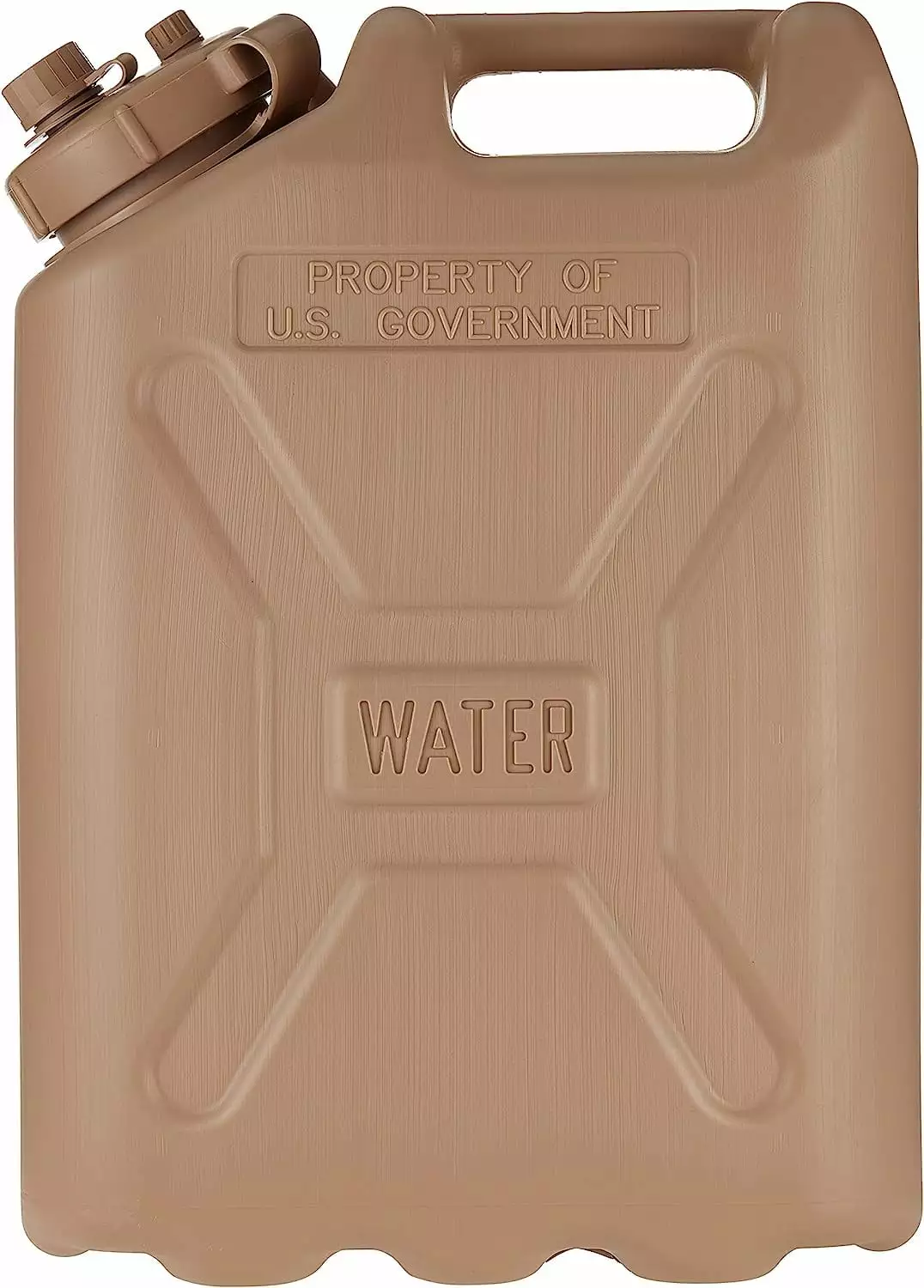 5-Gallon Plastic Water Can Desert Sand Tan Outdoor Use ZYHHHH