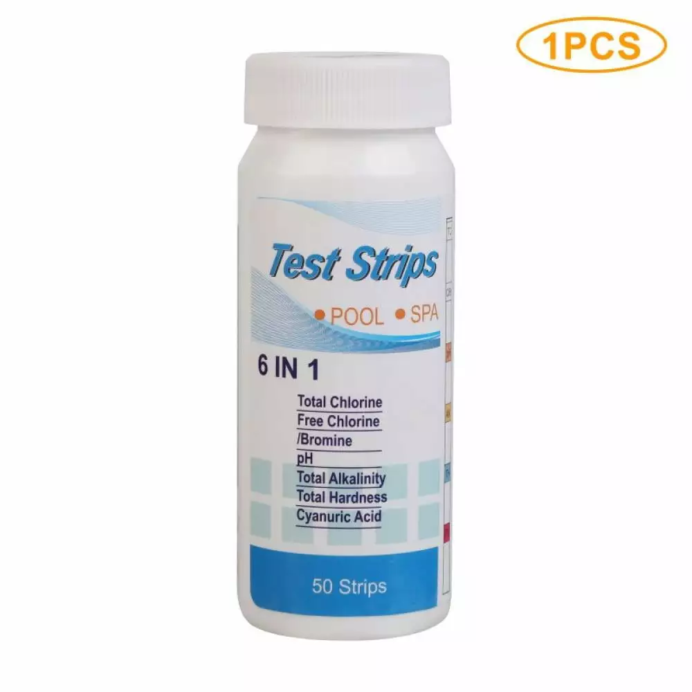 Leonard 6 Ways Pool and Spa Test Strips Hot Tub Swimming Pool Water Chemistry Testing