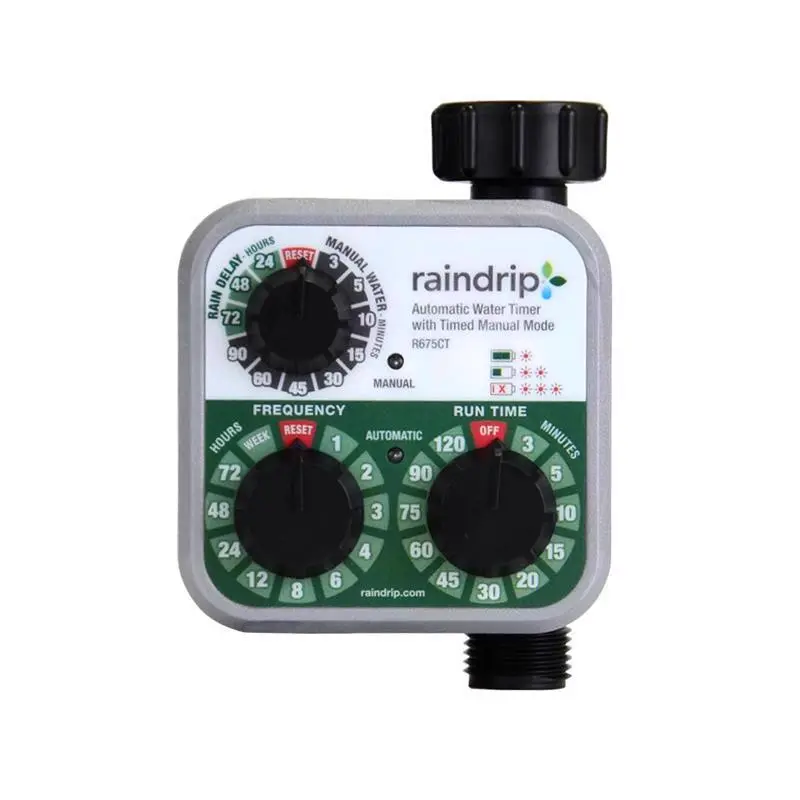 Raindrip Programmable 1 Zone Water Timer Efficient Garden Irrigation