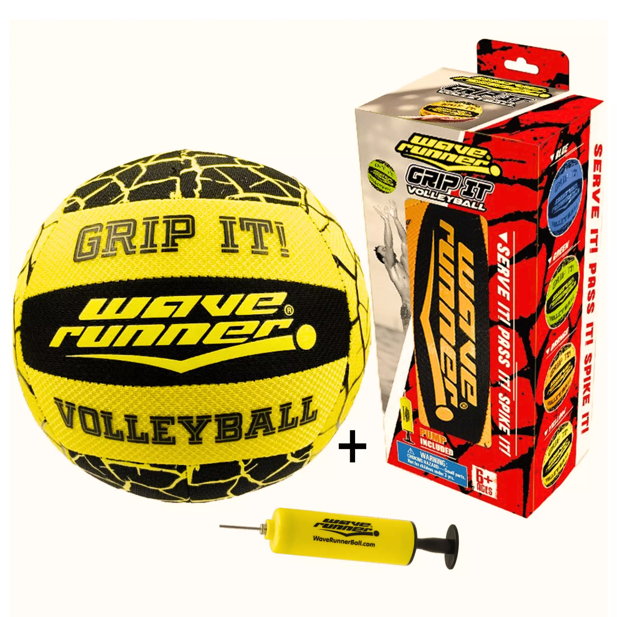 Wave Runner Grip It Waterproof Hydro Volleyball Sure Grip Technology