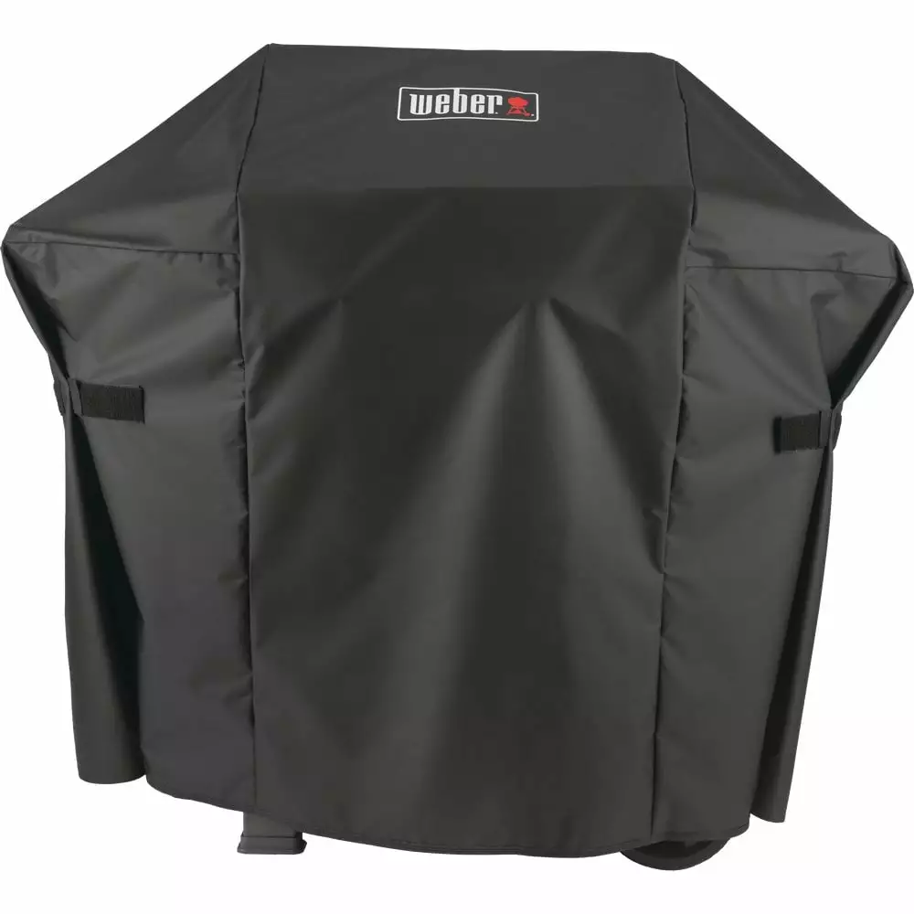 Weber Spirit II 48 Inch 2-Burner Black Polyester Gas Grill Cover