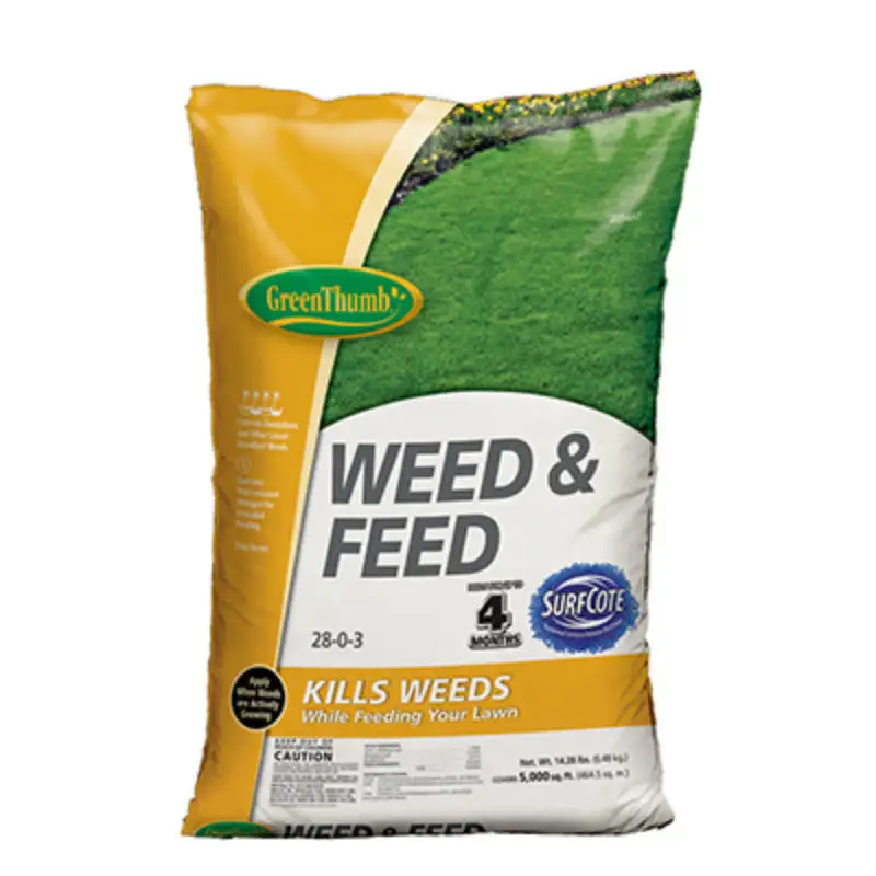 Green Thumb GT23290 Weed & Feed Lawn Fertilizer w/Surfcote 28-0-3 5000 Sq.Ft.