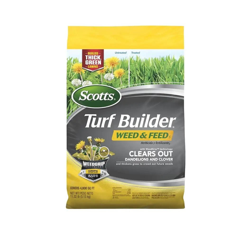 Scotts 25021A Turf Builder Weed and Feed Fertilizer Tan