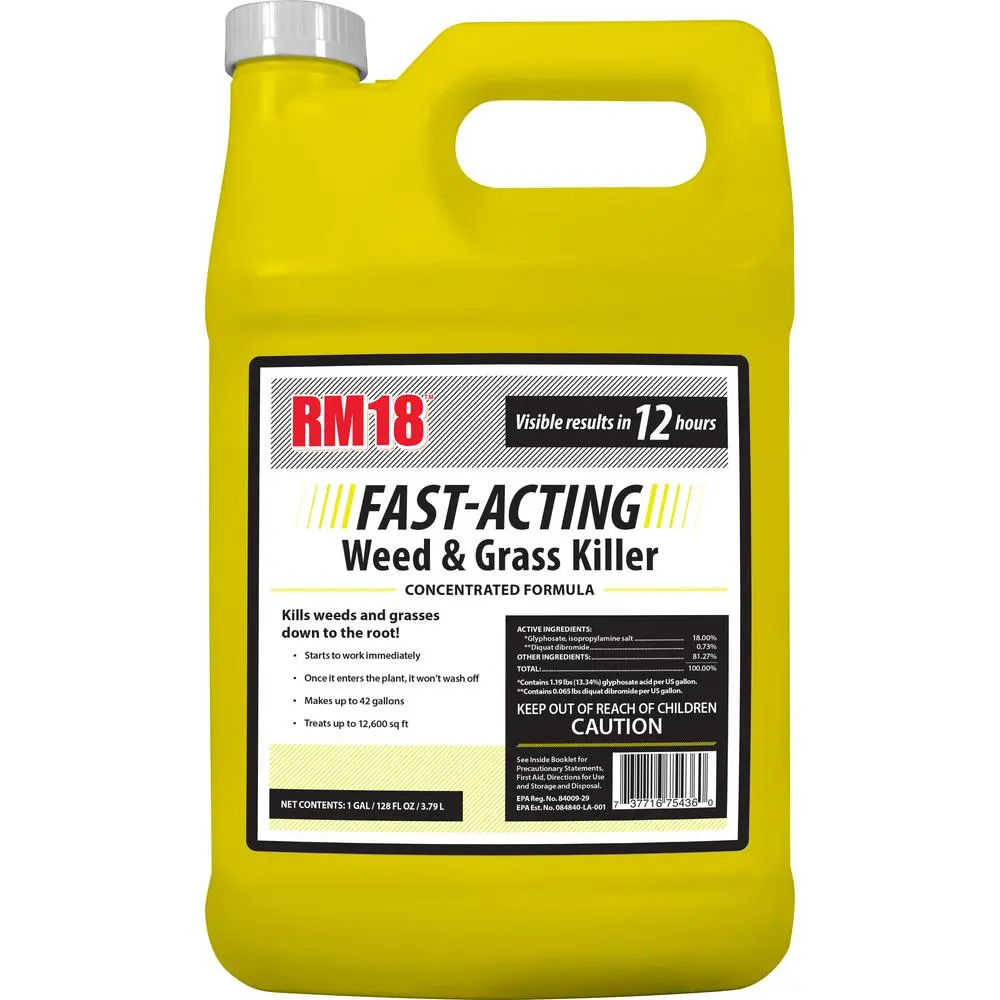 RM18 75436 Fast-Acting Weed & Grass Killer Concentrated 1-Gallon Herbicide