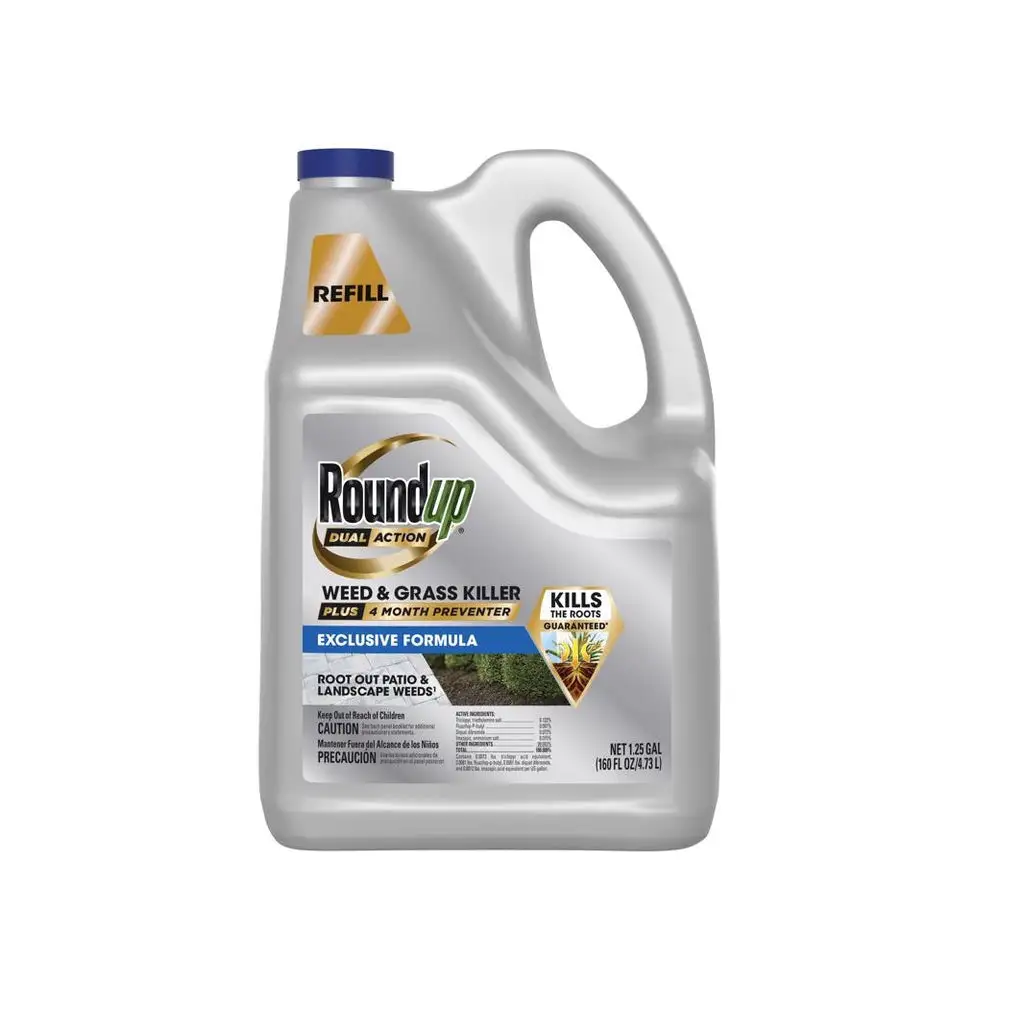 Roundup 5378304 Dual Action Weed and Grass Killer 1 Gallon Fast Results Round Up