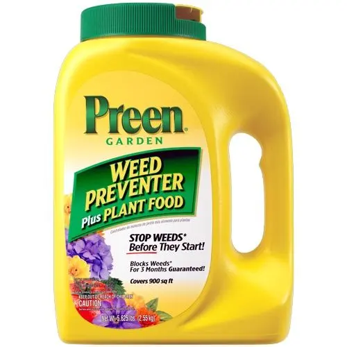 Preen Garden Weed Preventer Plus Plant Food 5.625 lb - Dual Action Weed Control and Fertilizer