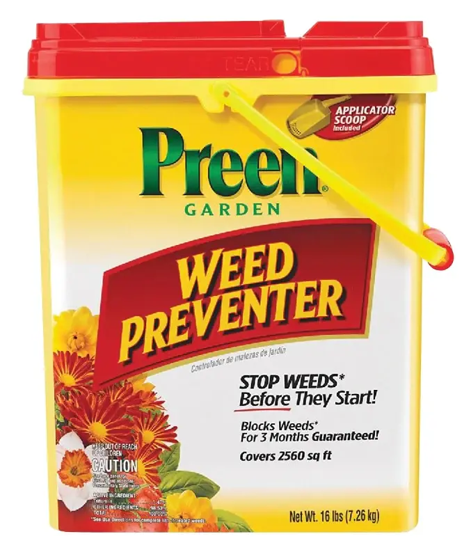 Adjustable Flame Preen 24-63800 Weed Preventer, Granular, 16 lb Drum