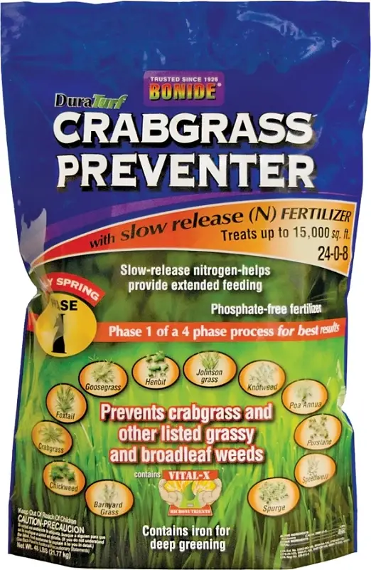 DuraTurf 60415 Weed Preventer, 48 lb, Reliable, 10-25-12 N-P-K Ratio