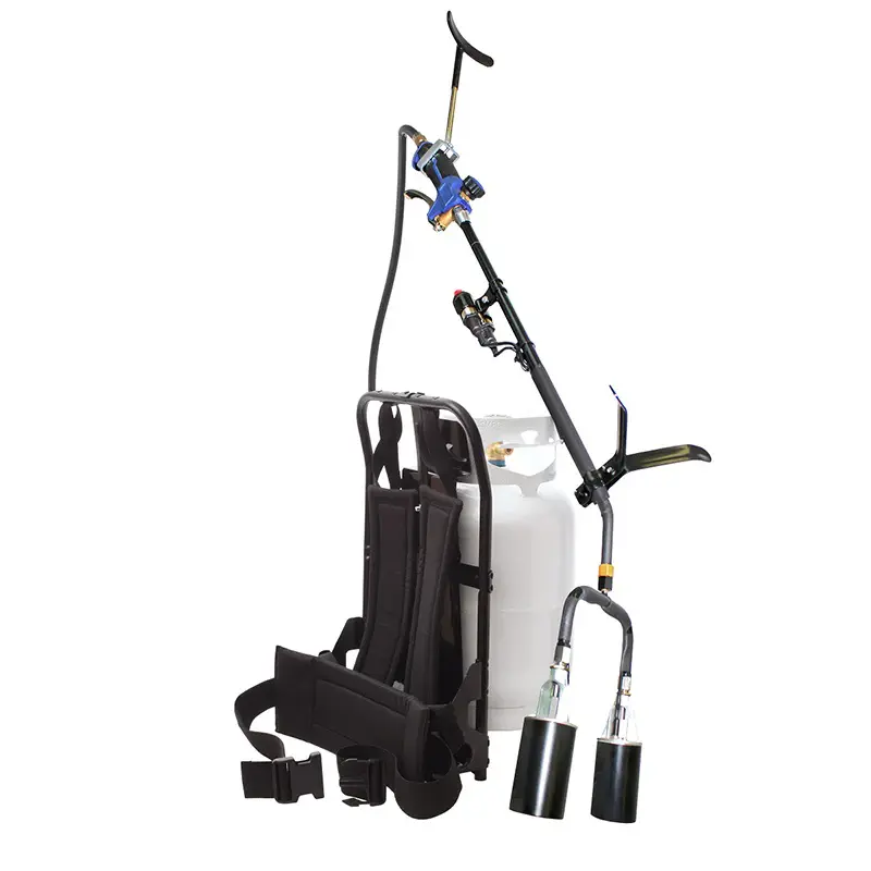Flame King Bundle 10lb Propane Tank + 1 Million BTU Weed Burner Torch + Propane Steel Backpack