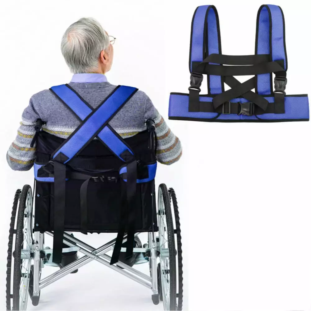 Wheelchair Seat Belt Restraints Safety Vest Elderly and Disable Patients