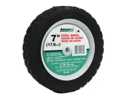 Arnold Universal Offset Hub Replacement Lawn Mower Wheel Steel - Durable Lawn Mower Accessory