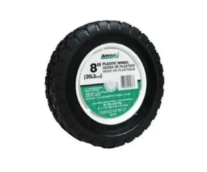 Arnold Plastic Universal Offset Replacement Lawn Mower Wheel Easy Maneuverability