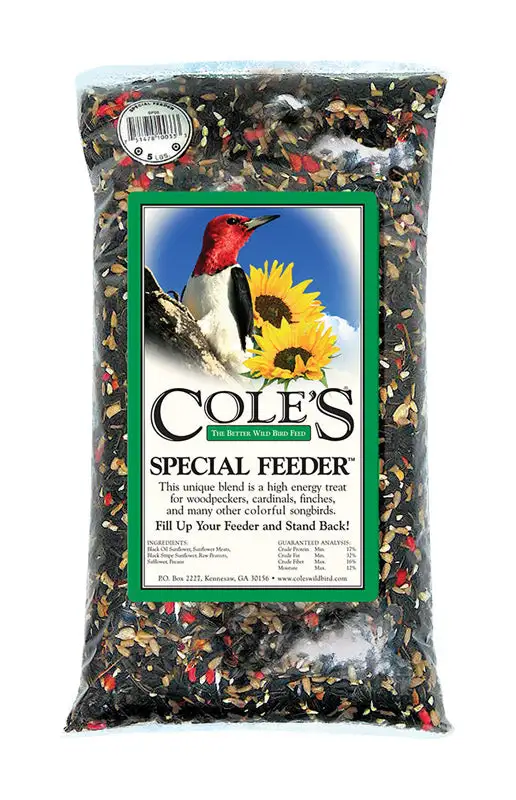Cole's Special Feeder Black Oil Sunflower Wild Bird Food 20 lb 2 Pack