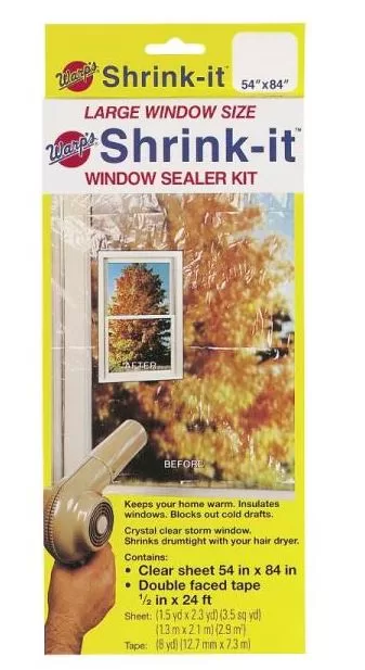 Warp's Brothers SK-54 24' Shrink Window Insulator Kit 54 x 84 Energy Efficiency