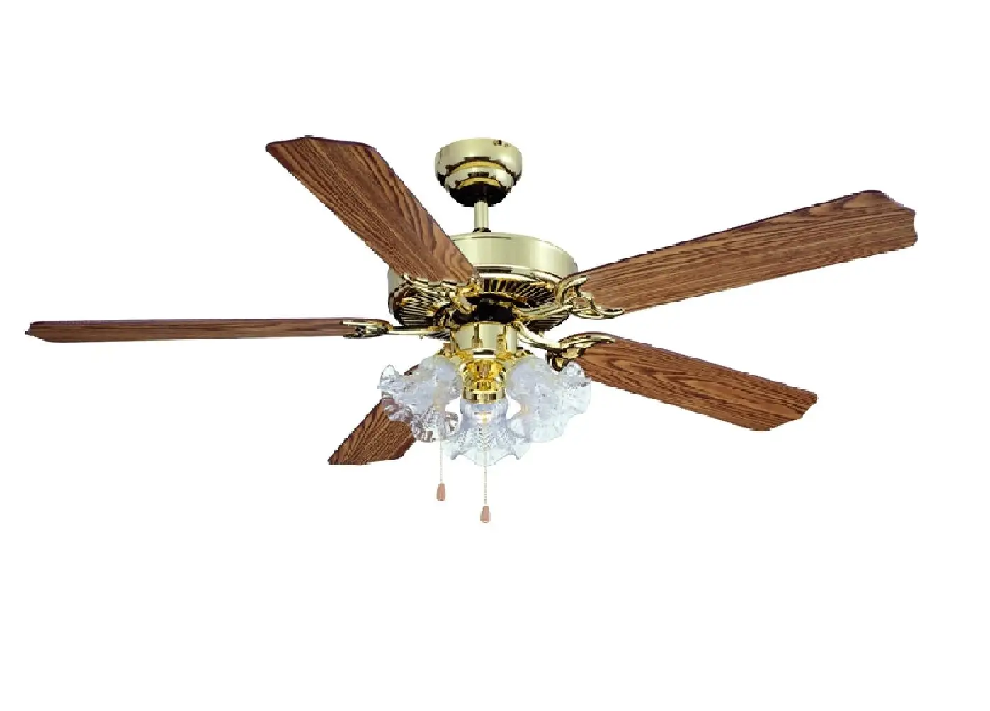 Boston Harbor CF-78021L Dual Mount Ceiling Fan 3 Light Kit 52 Inch Home Cooling