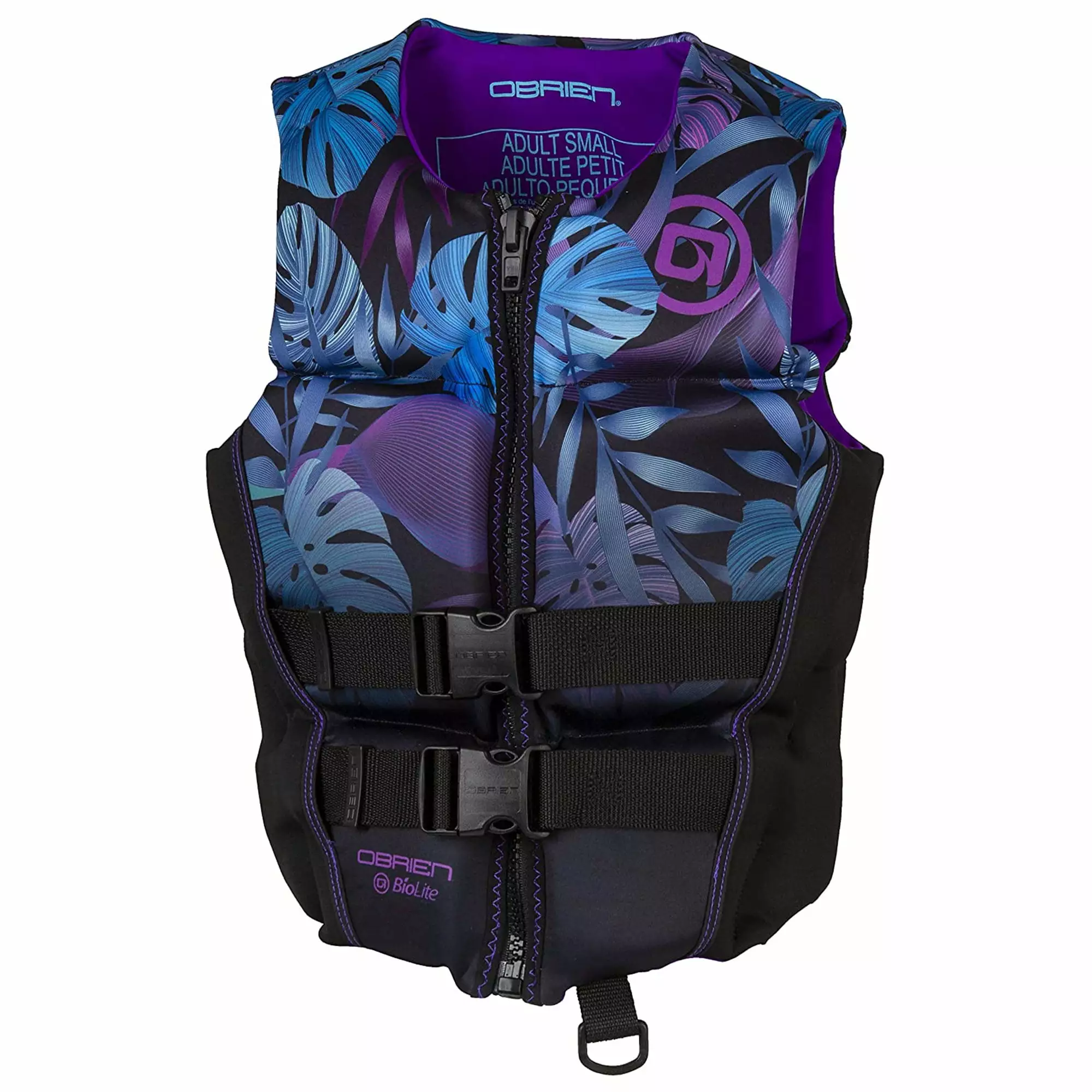 OBrien BioLite Series Womens Flex V Back Neoprene Life Vest Large Purple