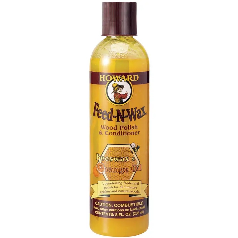Howard Feed-N-Wax Orange Scent Wood Protector 8 oz Gel (Pack 12)