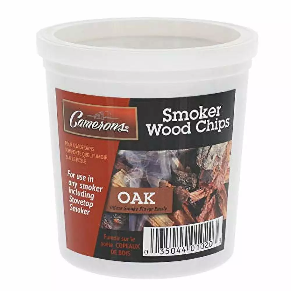 Camerons Oak Smoking Chips 1 Pint - 100% Natural Kiln Dried BBQ Wood Shavings Smoker Grill