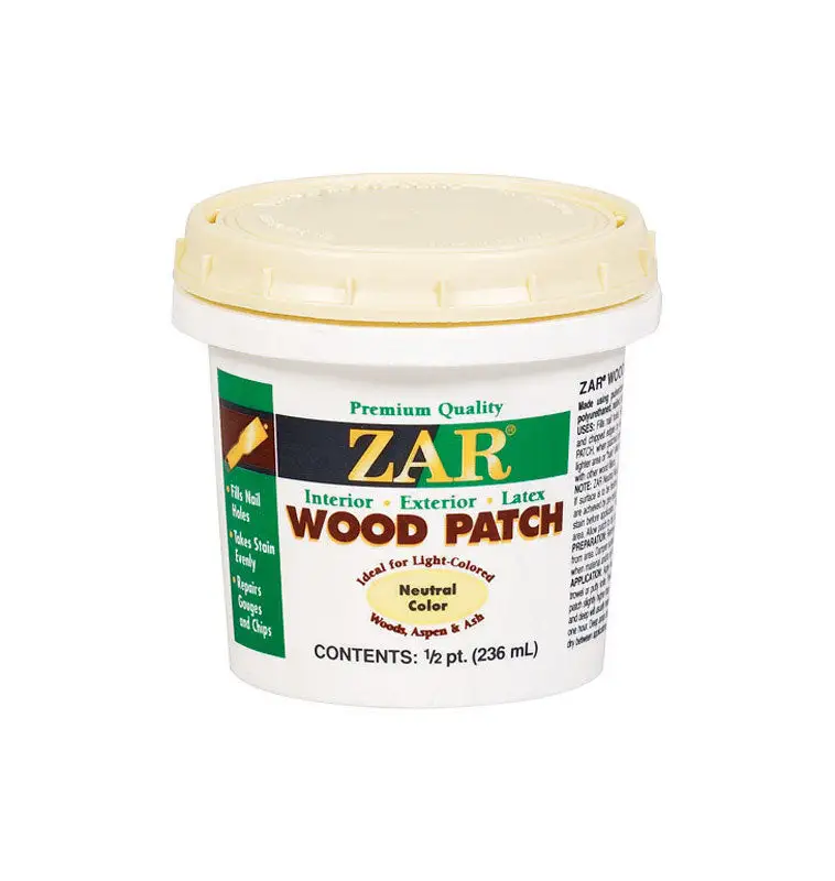 ZAR Neutral Latex Wood Patch 1/2 Pint Pack 6 Wood Repair Filler