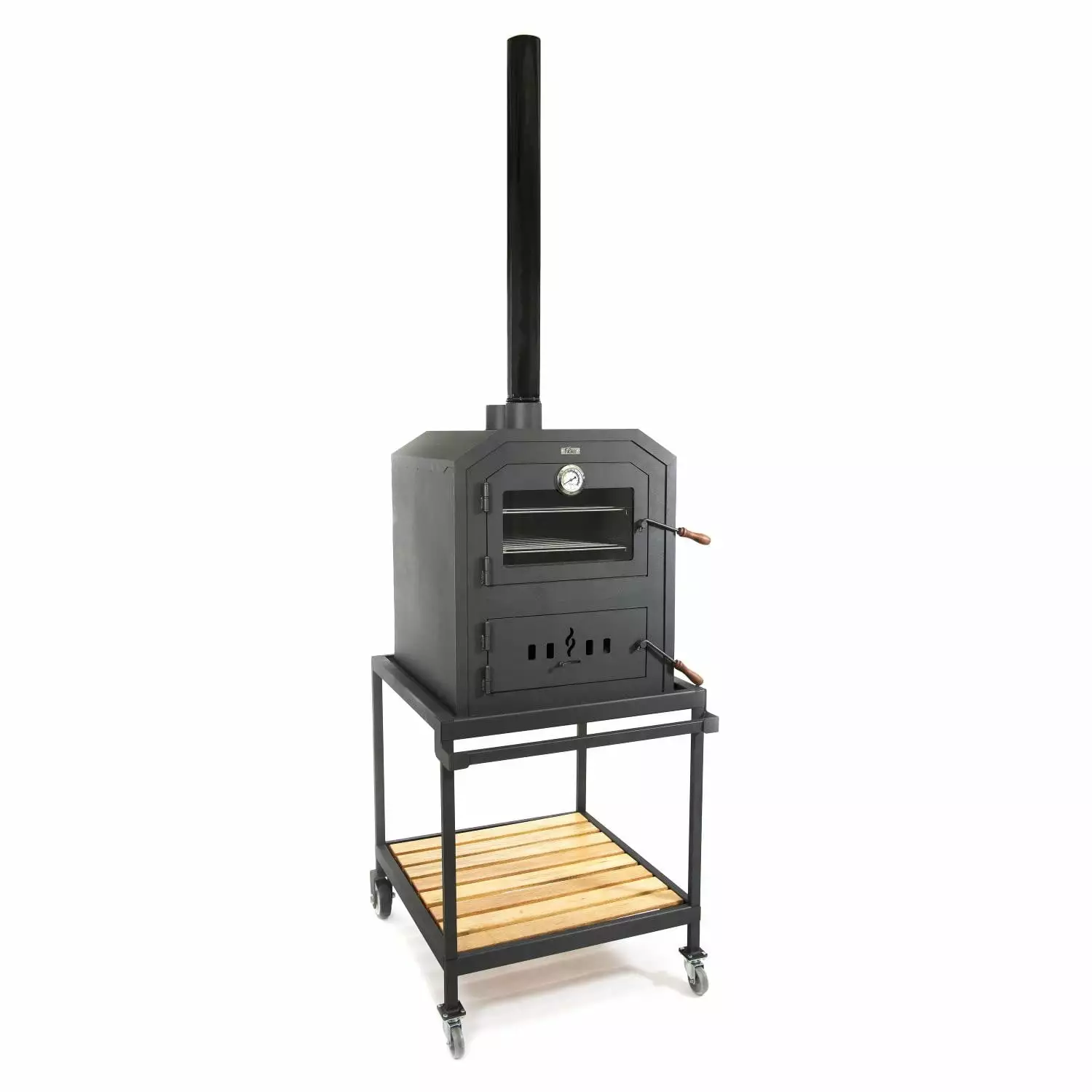 Nuke Genuine Wood Fired Freestanding Outdoor Cooking Oven Smoker Multi-functional