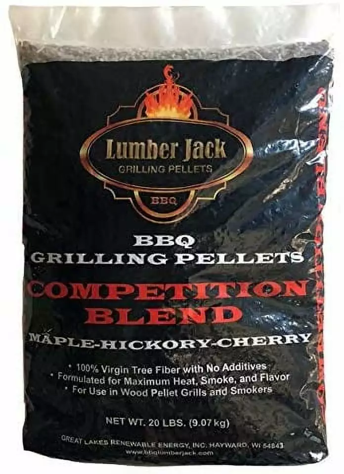 Competition Blend Maple-Hickory-Cherry BBQ Grilling Pellets 20 lbs Championship Smoking