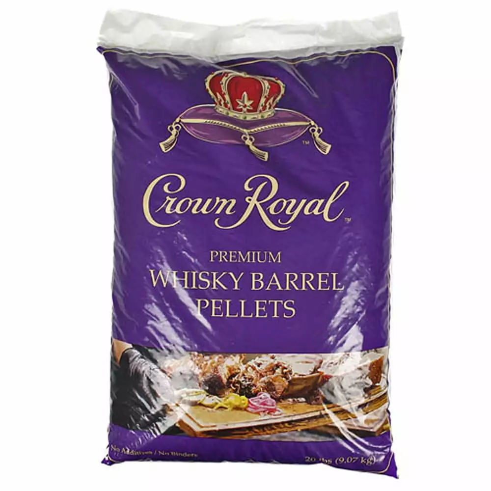 Crown Royal Luxury Whisky Barrel Pellets Rich and Sturdy Flavor Unique Smoking