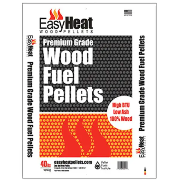 Easy Heat Pellets PELLET-PREM-TON Premium Grade Wood Fuel Pellet 40 Lb