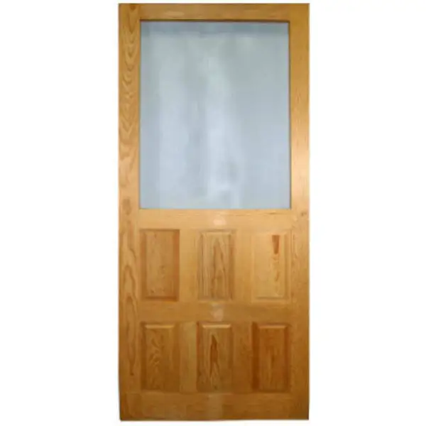 Wood Products Heavy-Duty Wood Screen Door Raised Panel 2'6 x 6'8