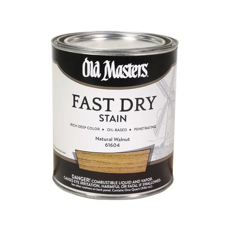 Old Masters Professional Semi-Transparent Satin Golden Oak Oil-Based Alkyd Fast Dry Wood Stain 1 qt