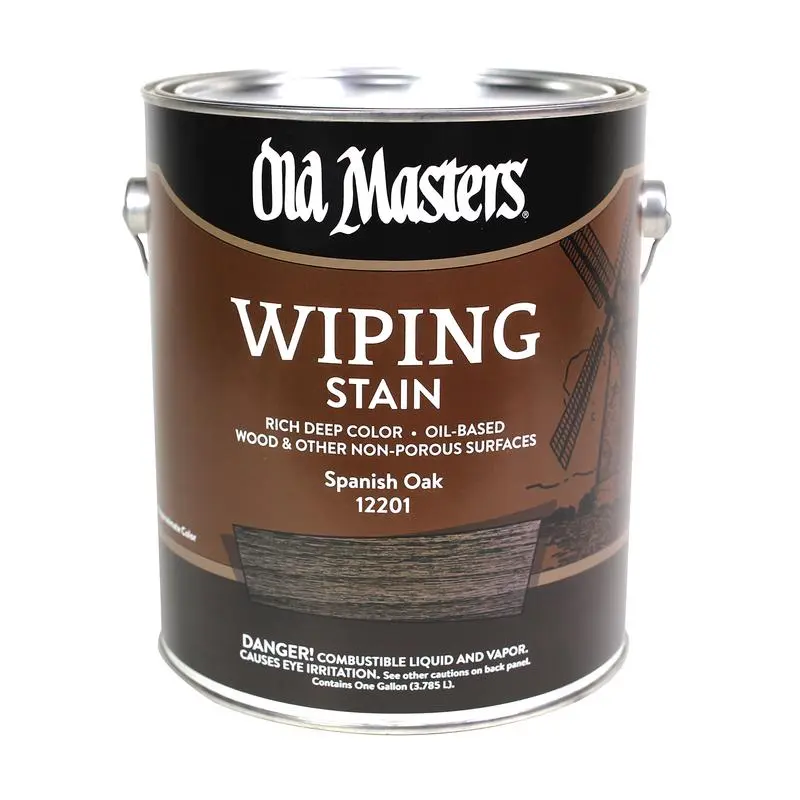 Old Masters Semi-Transparent Spanish Oak Oil-Based Wiping Stain 1 gal Pack 2
