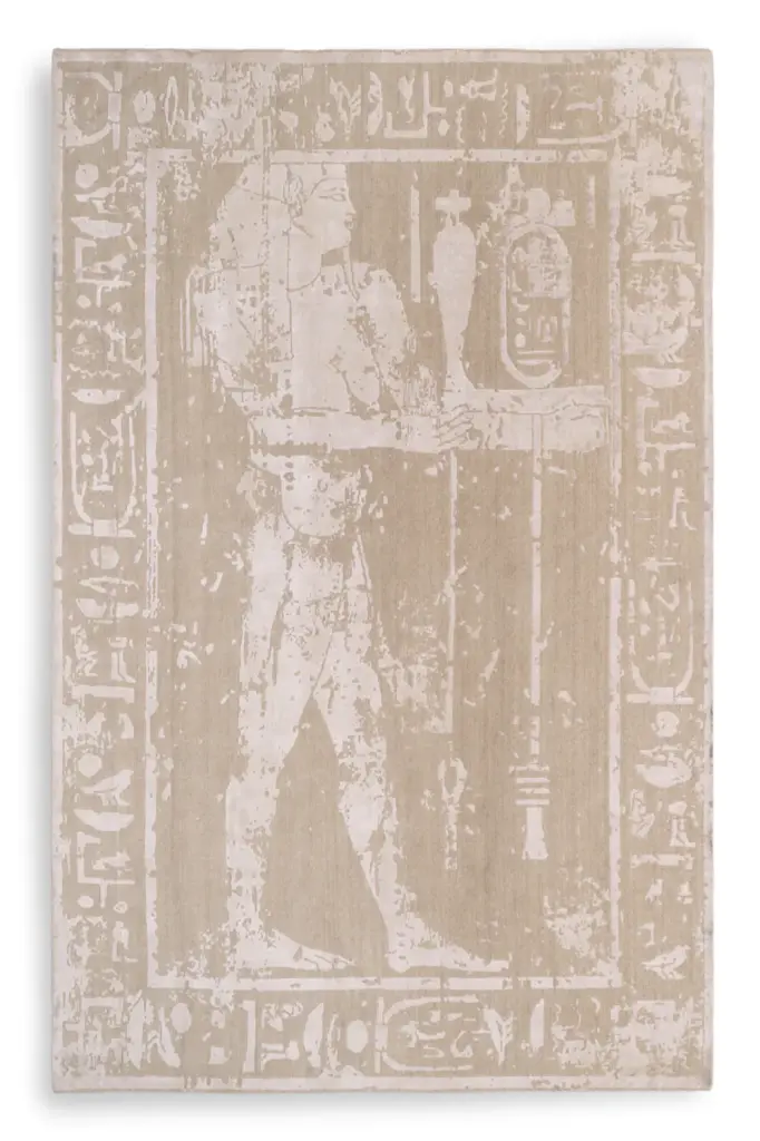 Beige Wool Blend Carpet Met Eichholtz Akhtihotep 10x13 Soft Area Rug